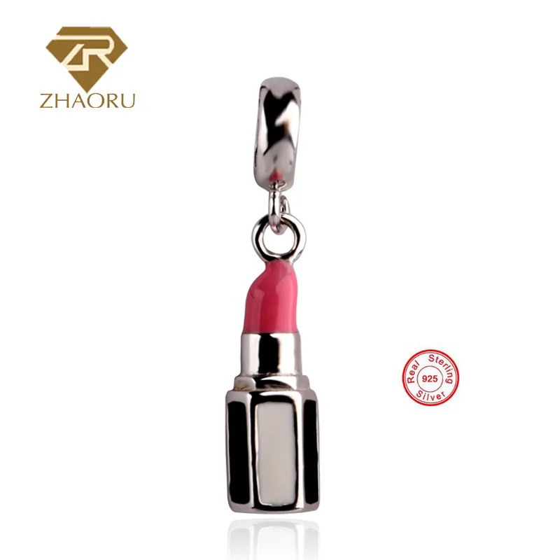 

Zhaoru 925 Sterling Silver Enamal Pendant Charm Fit Bracelet & Bangle & Necklace DIY Fine Jewelry Charm None stone