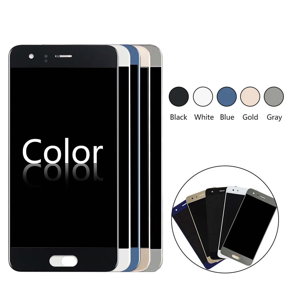 Sinbeda 5 15 &quot100% новый с кнопкой отпечатков пальцев LCD для HUAWEI Honor 9 сенсорный экран