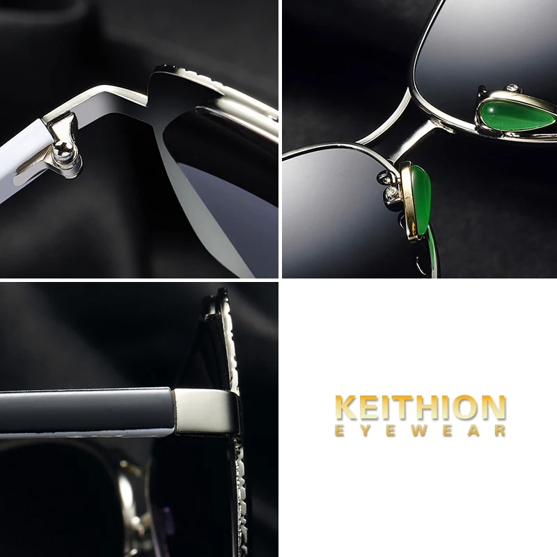 KEITHION Polarized Sunglasses Women Fashion Retro Sun Glasses for Women Vintage Lady Summer Style Cat eye Female Famous UV400