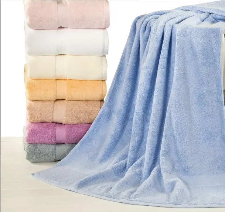 90 * 18Cotton plain long staple cotton towel Color Cotton Four Seasons