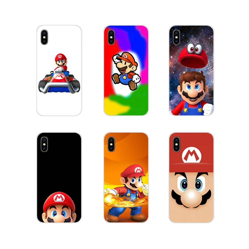 

Accessories Phone Cases Covers For Samsung Galaxy S4 S5 MINI S6 S7 edge S8 S9 S10 Plus Note 3 4 5 8 9 super mario bros Flexible