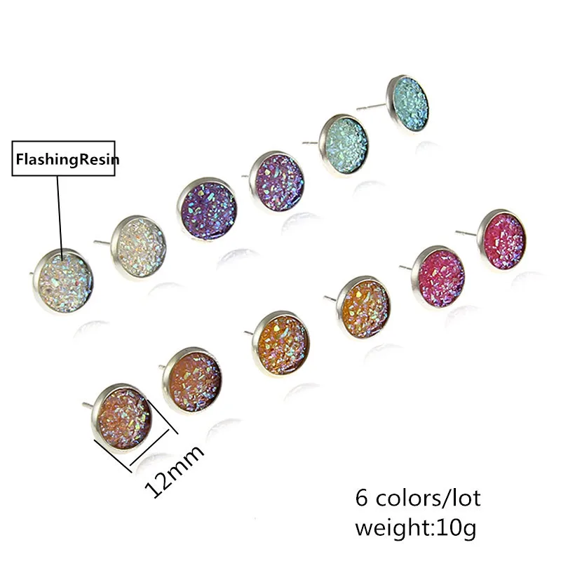 Colorful Round Earrings 2