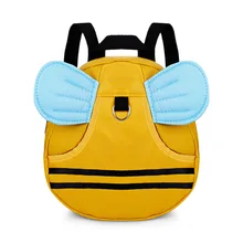 3D рисунком пчелы анти-потерянный Прогулки обучения ремень милый Малыш Рюкзак Мини Сад школьная сумка с ремни безопасности