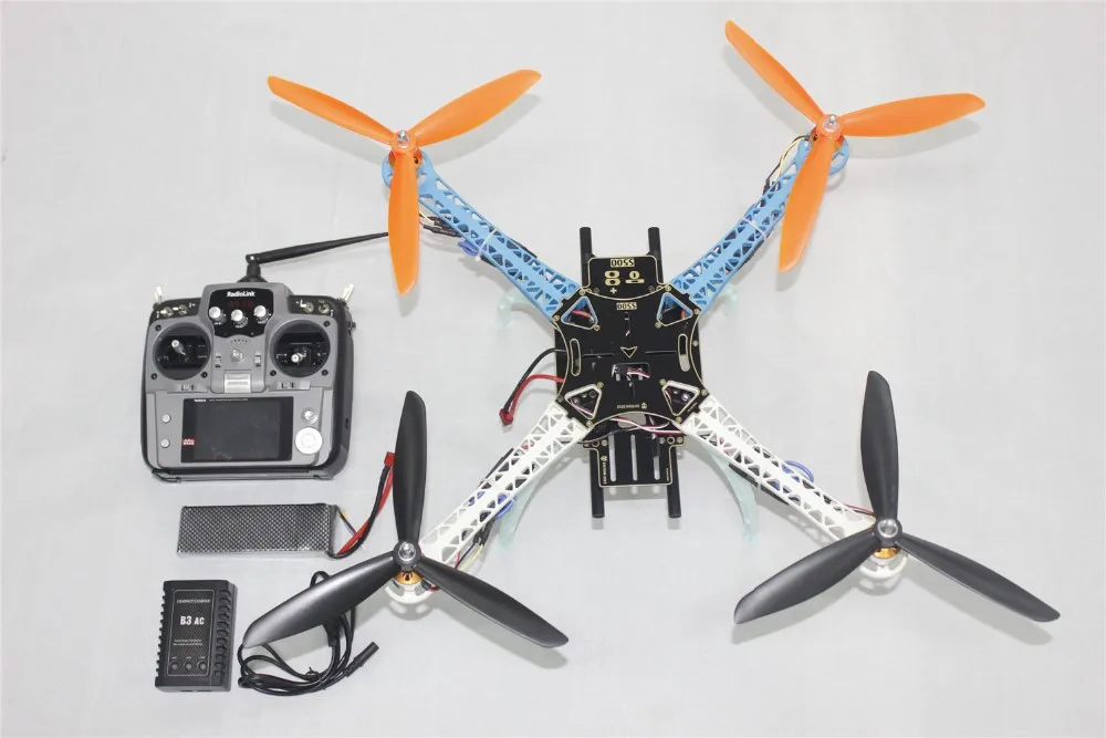 DIY Drone Upgraded Full Kit S500 PCB 1045 3 Propeller 4 Axle Multi QuadCopter RTF ARF