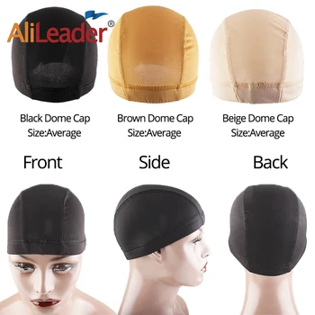 

Alileader Wig Caps For Making Wigs Blonde Caps Durable Dome Cap Weave Cap Elastic Band Grip Brown Black 1 Pcs