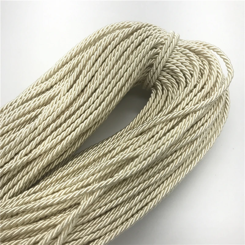 10Yards 3mm 3 Strand Parachute Cord Lanyard Rope for Climbing Camping Survival Equipment DIY Jewelry Making, Polyester Rope