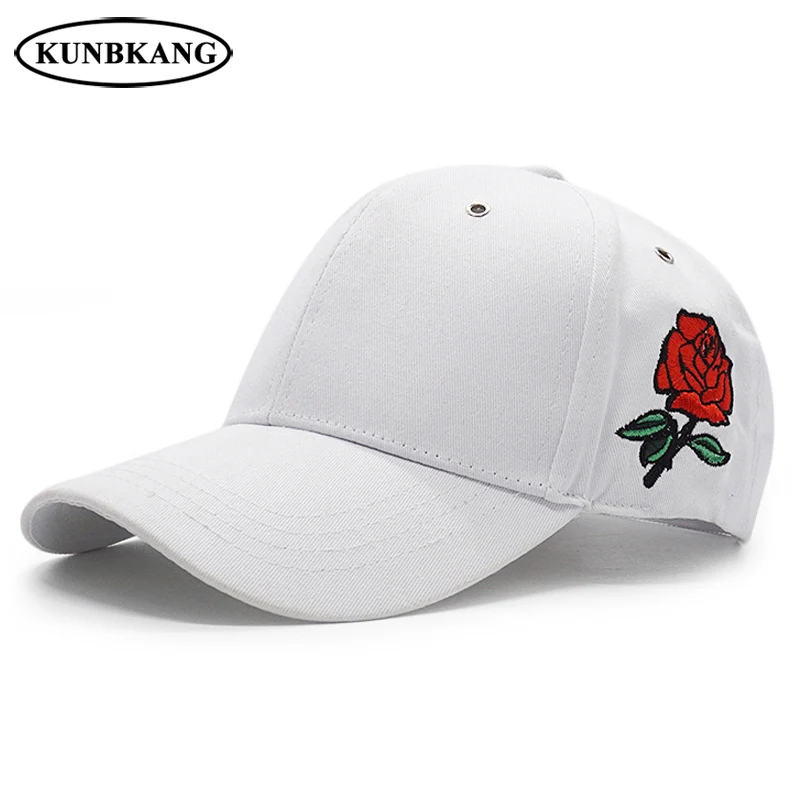 Buy New Fashion Rose Baseball Cap Women Men Embroidery
