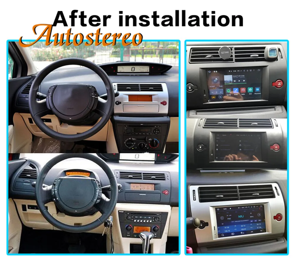 Perfect Android 9 Car DVD Player GPS navigation For Citroen C4 Quatre Triumph 2004-2012 auto multimedia radio tape recorder headunit IPS 1