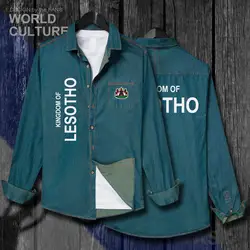 Лесото LSO Sotho basoto LS Мужская осенняя куртка модная джинсовая рубашка с длинным рукавом ковбойская повседневная куртка 20