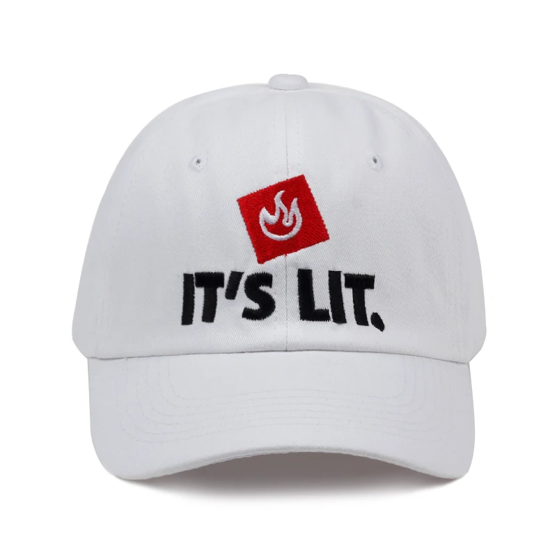 Casquette IT'S LIT Flamme - ajustable Créer Son T Shirt 5