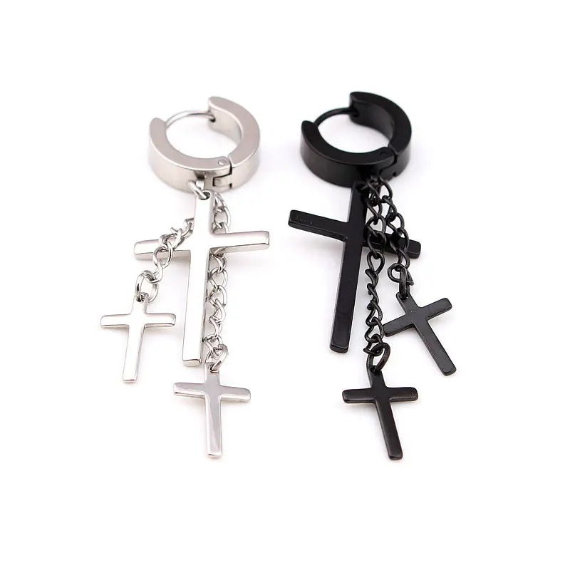 2016 New Stainless Steel Men Punk Stud Earrings Small Circle Round