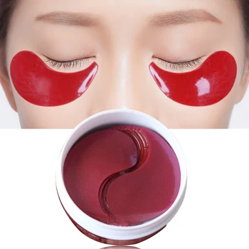 

60pc Red Ginseng Eye Patches Mask For The Face Care Collagen Eye Masks Eye Patch Hydrogel Patches For Eyes Mask Bag Dark Circles