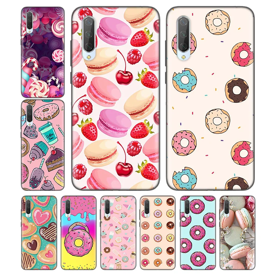 

Silicone Case For Xiaomi Redmi Note 7 7A 7S 6 6A 5 K20 Mi A1 A2 8 9T CC9 CC9E Lite Pro F1 Cover Capa Cas PINK Heart Dessert Cake
