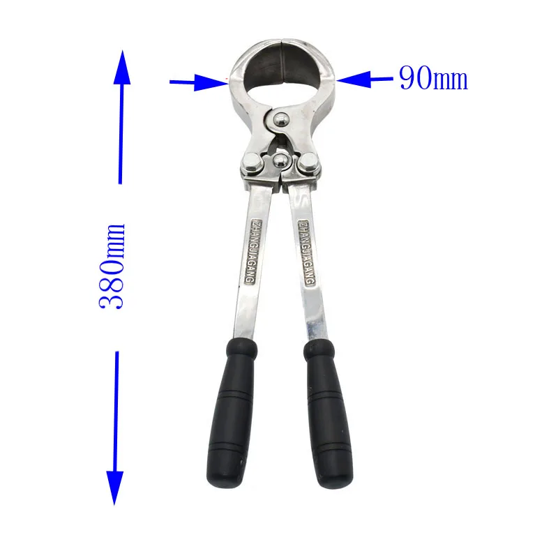 1 шт. плоскогубцы для кастрации овец из нержавеющей стали для Бескровной кастрации зажим для крупного рогатого скота козы плоскогубцы Углеродные плоскогубцы для кастрации