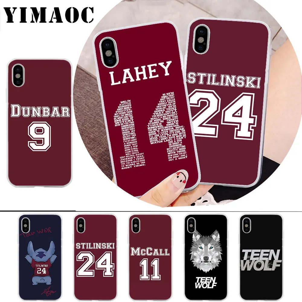 

YIMAOC Teen Wolf Stilinski 24 Dunbar 9 Soft Silicone Case for iPhone X r s Xr Xs Max 8 7 6S 6 Plus 5 5s SE