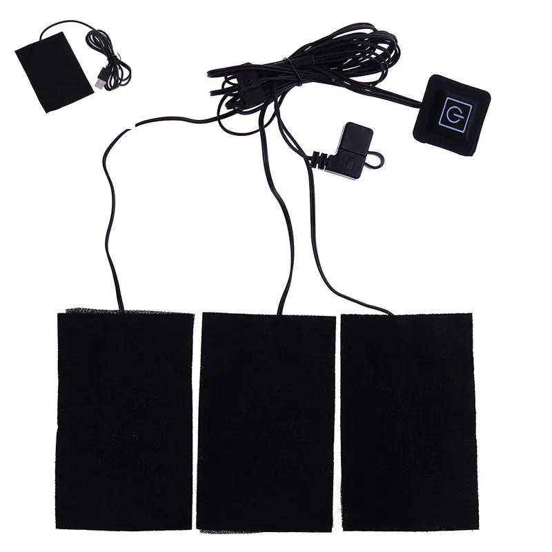 Waterproof USB Charged Warm Paste Pads Carbon Fiber Heating Pad Safe Portable Heating Warmer Pad