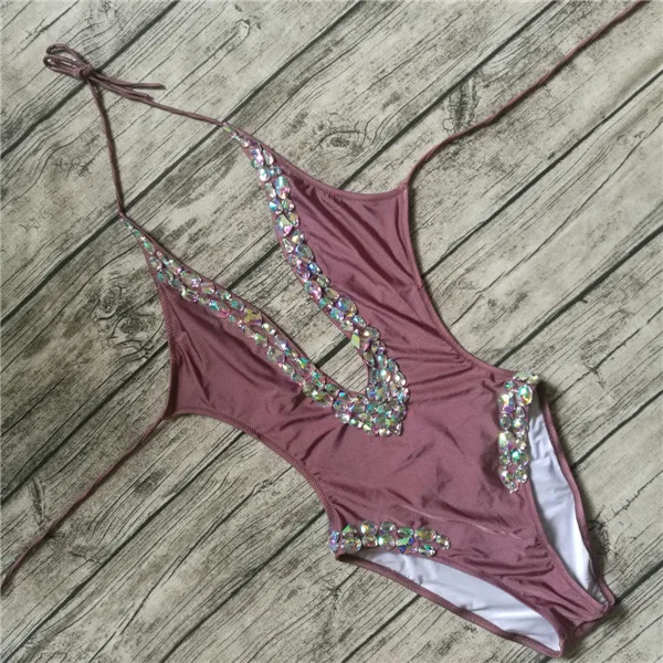 crystal swimwear