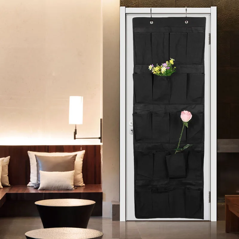 

20 Pockets Non Woven Hanging Storage Bag Door Holder Home Shoes Organizing Bag with Hooks Space Saver Shoes Organizer 33*50cm