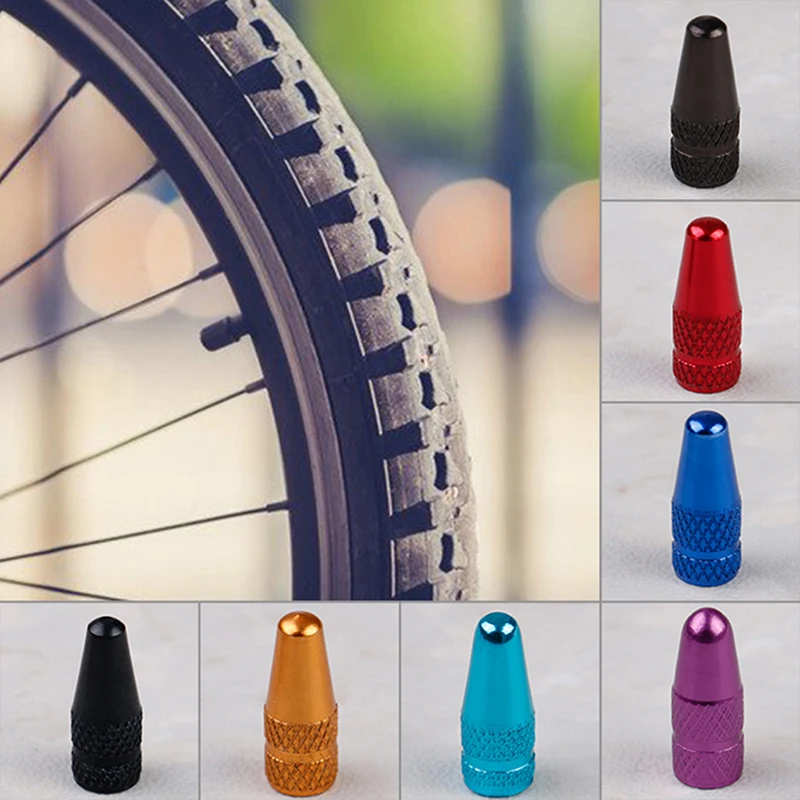 Total 10 pcs Lotatheta 4 PC x 5 Colors Valve Cap Dust Covers for MTB Presta Bike Bicycle Road Racing Coloured Plastic