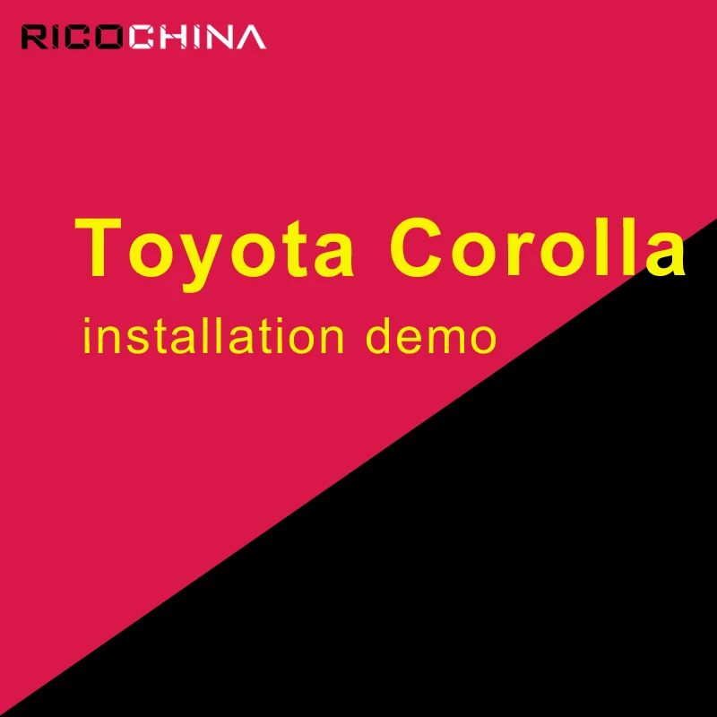 

multi-function installation Demo for Corolla