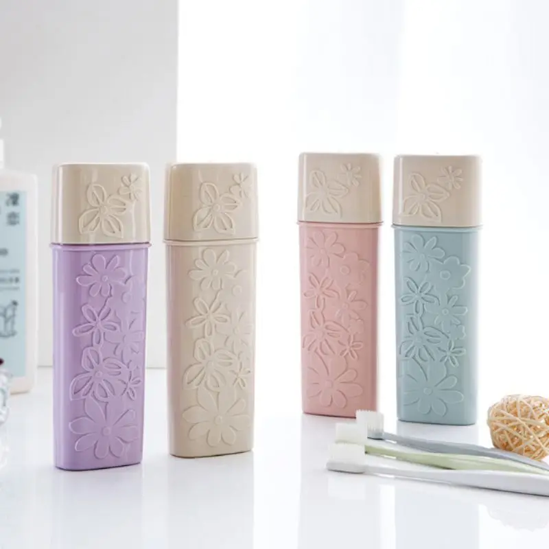 

Toothbrush Portable Travel Toothbrush Box Essential Plastic Box Bathroom Brush Your Teeth Toothpaste Organizer Storage Box