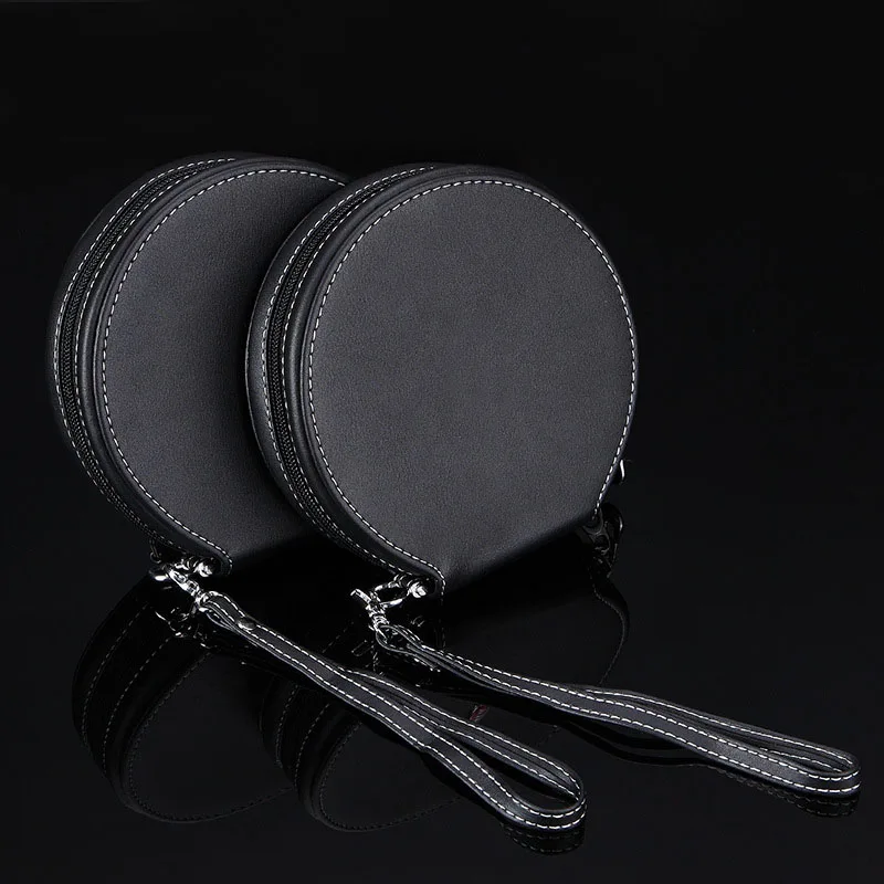 prativerdi Cheap Black Car CD Box DVD Case Automotive Supplies Storage Bag Travel organizer for Home or Car leather CD Holder2