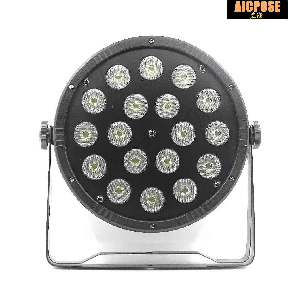 8 шт. 18x12 Вт led Par огни RGBW 4в1 плоский par led с чехол для полета dmx512 Дискотека профессиональный сценический dj оборудование