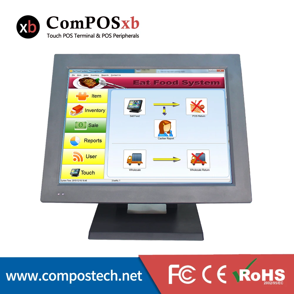 

pos system software pos touch screen 15 all in one pos pc dual core pos for retail store