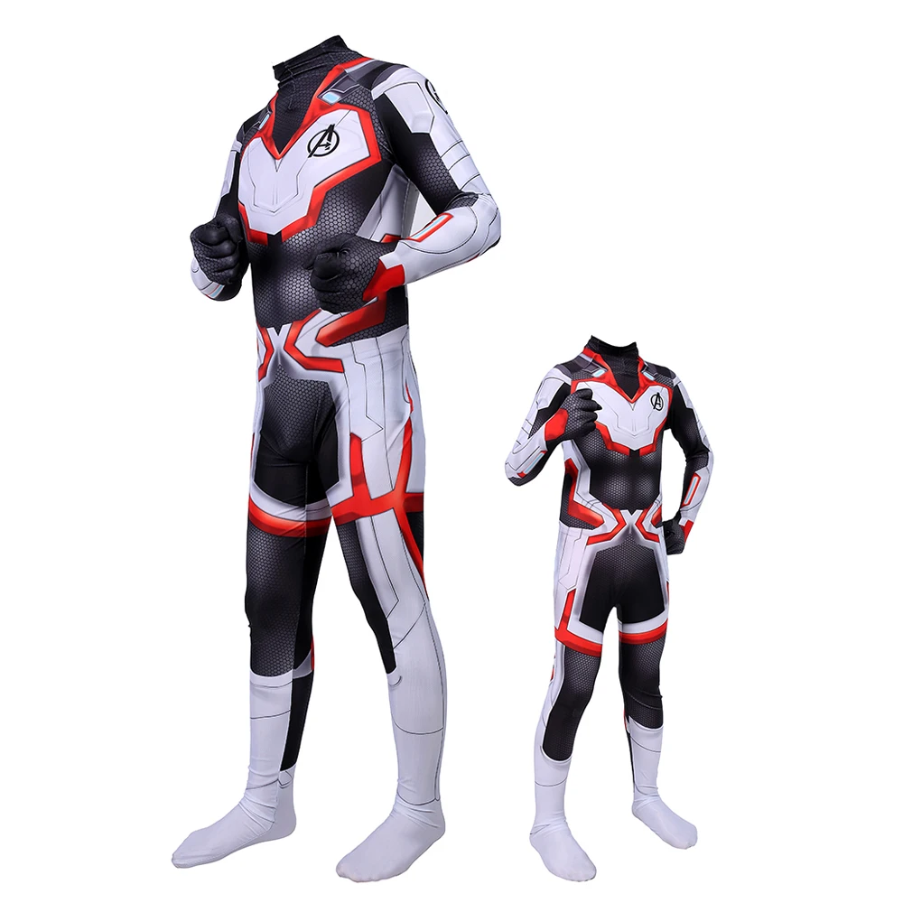 New Avengers Endgame Quantum Realm Cosplay Costume Superhero Marvel Zentai Bodysuit Suit Jumpsuits Halloween dresses