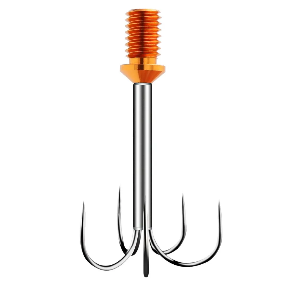 Guarda chuva de Pesca 12mm de Diâmetro em Aço Gancho de Pesca do Mar Sanlike Âncora Gancho Squid Chocos Squid Pesca Capítulo Inoxidável