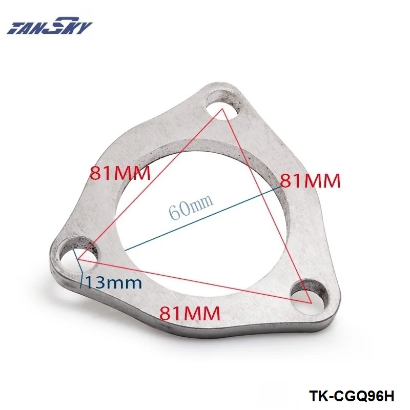 Турбокомпрессоры Turbo выпускной коллектор 3 болта Треугольники фланец для Land Rover 90 300 TDI 60 мм Диаметр Turbo tk-cgq96h