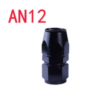 Refroidisseur d'huile AN 12 12 AN, adaptateur de raccord d'huile/carburant renforcé droit en aluminium 0 degré 12 AN, adaptateur de raccord d'extrémité de tuyau réutilisable