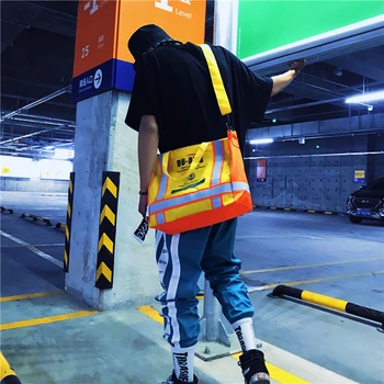 

Neutral harbor style reflective diagonal large bag contrast color single shoulder canvas women's luggage bag travel handbag