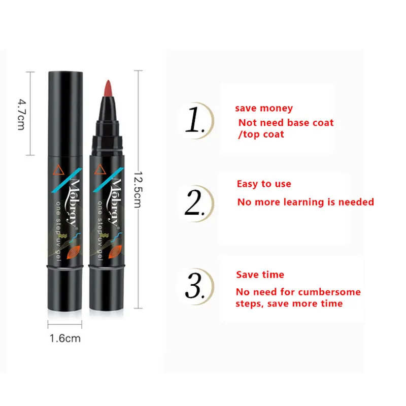 36 Цвета гель для ногтей Лаки Ручка One Step лак гибридный УФ краска не GelPolish
