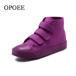 Детская обувь для мальчиков и девочек, повседневная обувь высокого качества, весна-осень, парусиновая обувь ярких цветов, детская обувь