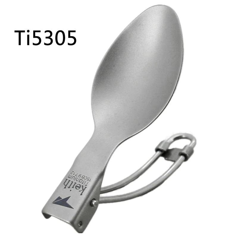 Кит Титановая Ложка походная ложка Складная титановая spork Ti5301/Ti5308 - Цвет: Ti5305