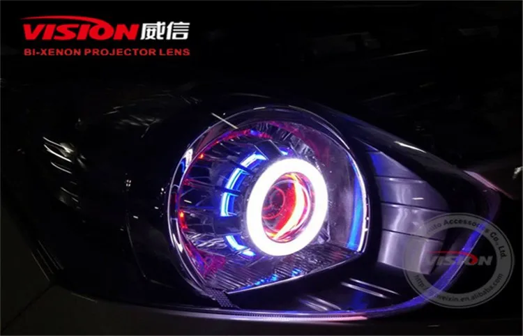 hid projector lens with devil eye