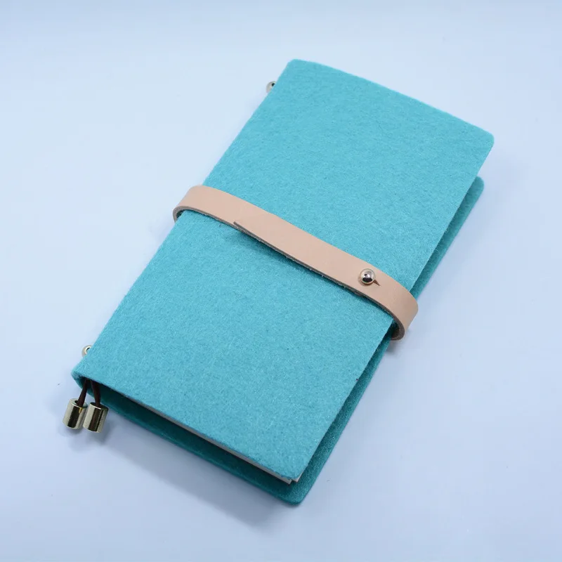 

Climemo Notebook, Felt Cover Stationery, Notepad Diary Bullet Journal Agenda Sketchbook 17.2*10cm