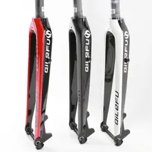 Qilefu disco de freio para bicicleta mtb, garfo dianteiro duro para bicicleta de 26 & 29