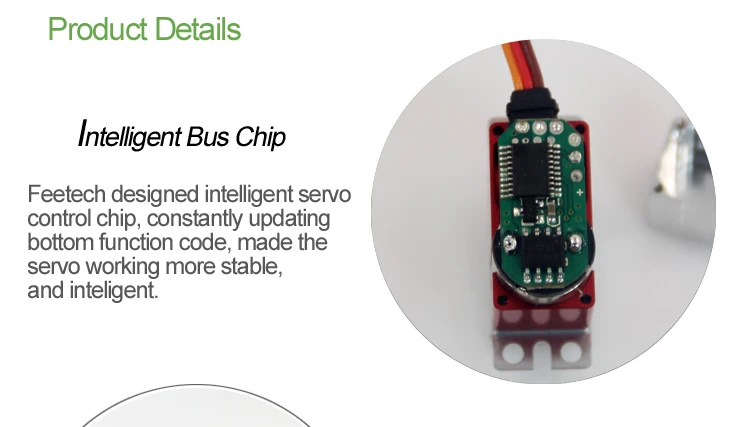 Robot Serial Bus Intelligent Servo, Feetech SCServo2332 , small 6V 4.5kg cm Torque, All Metal, Coreless, Data Feedback Function (1)