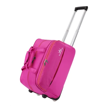 

High quality 20 22inches trolley luggage bag on fixed caster,purple,hot pink,black,brown color bag for male and female,new hot