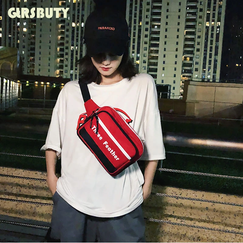 Сумочка для женщин 2019 поясная сумка GLRSBUTY Хип Хоп на одно плечо Harajuku через