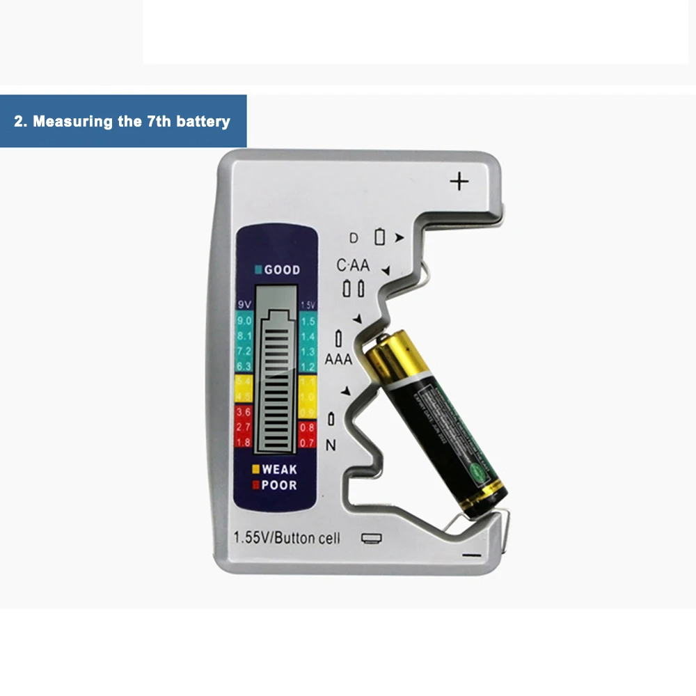 Тестер батареи Цифровой тестер емкости проверка для литиевой батареи AA/AAA/1,5 в 9 в тестер источника питания измерительный инструмент инструменты