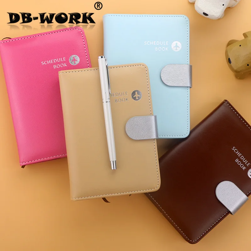 

2019 Leather Notebook Calendar 50 k 60 k lotte leather travel log notepad program handbook of color planning