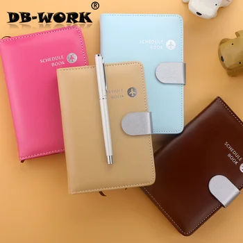 

2019 Leather Notebook Calendar 50 k 60 k lotte leather travel log notepad program handbook of color planning