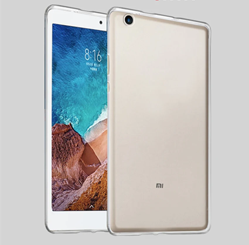 Официальный 1:1 случае mi Pad 4 mi Pad4 8,0 ''8 дюйма shell Мягкие TPU Ясно задняя крышка для xiaomi mi pad4 mi pad 4 Tablet