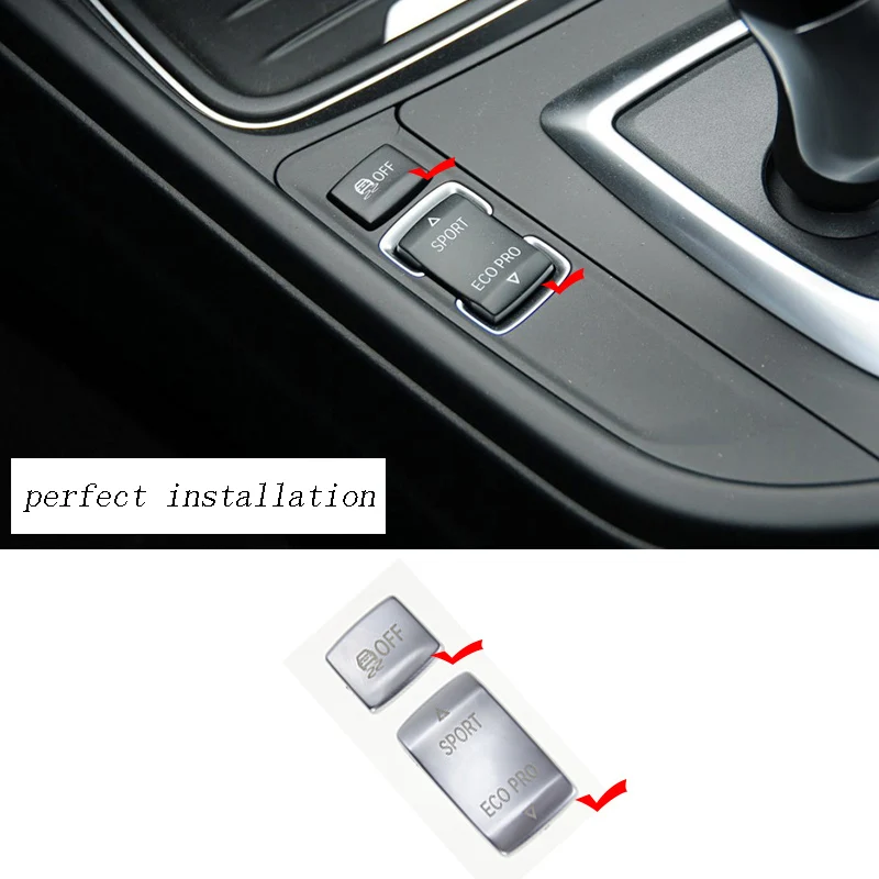 Автомобильный Стайлинг Центральная кнопка ручного тормоза левая сторона декоративная крышка наклейка Накладка для BMW 2 серии Купе F22 1 серия F20 два седана