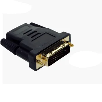 

DVI-D Male (24+1 pin) to HDMI Female (19-pin) HD HDTV Monitor Display Adapter Gold Plated Connectors Transfer Cable