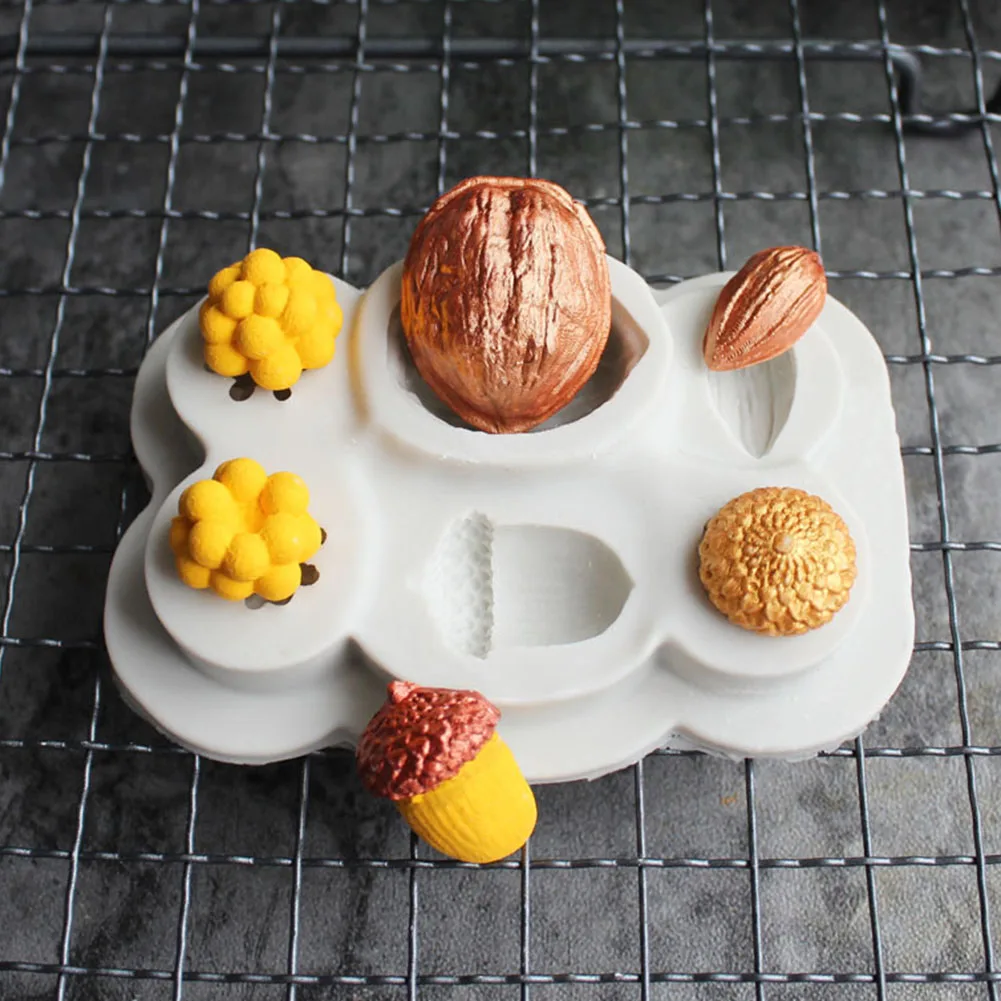 Nuts Shape DIY Fondant Cake Chocolate Decor Silicone Mold Baking Kitchen Tool silicone mold cake decorating toolsCake Mold