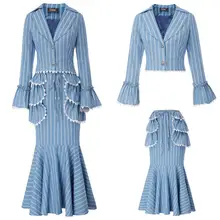 3pcs/set Women Dress Steampunk Skirt Victorian Gothic Lace Up Coat Suit Fashion Long Skirt Dress Women Gown Suit 2019